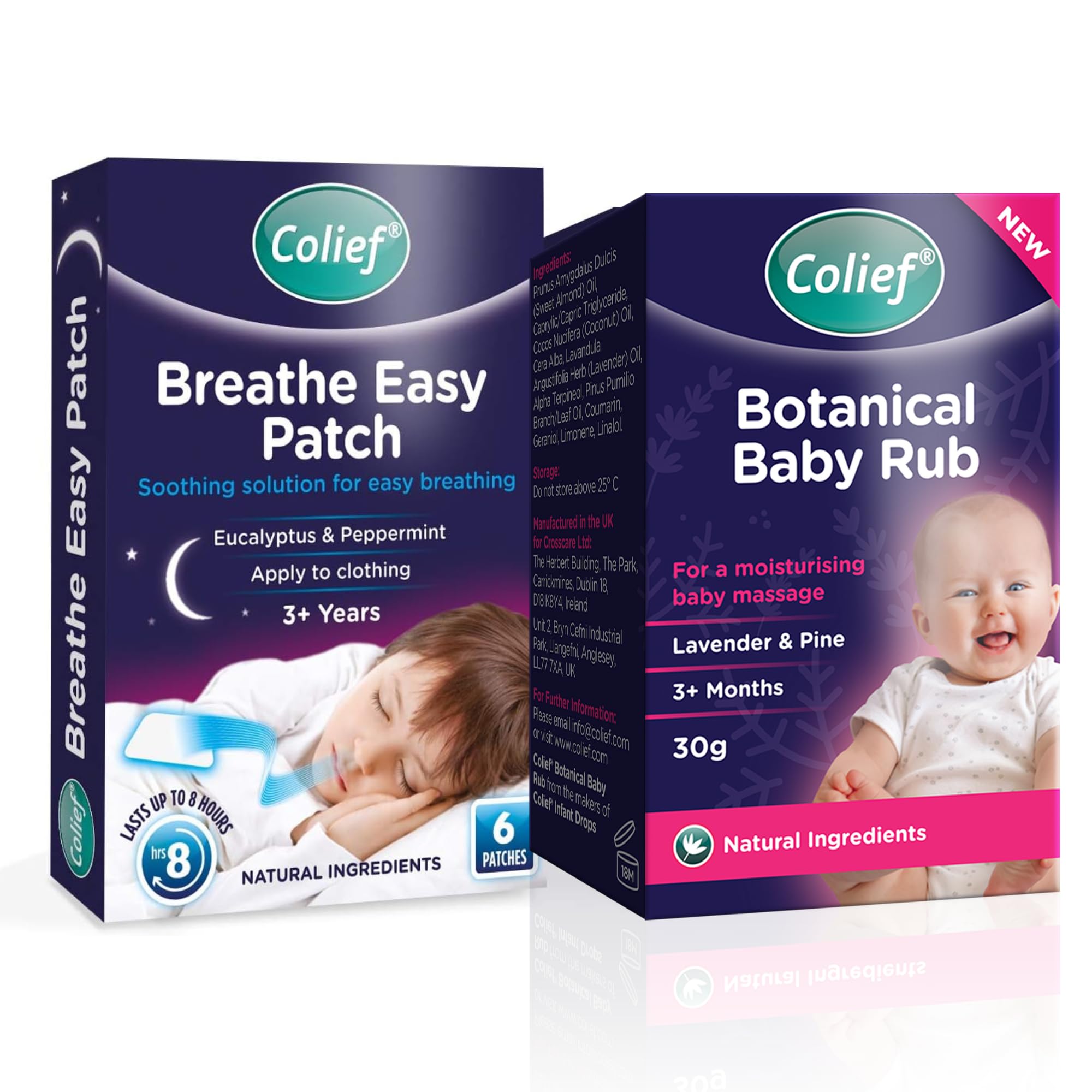 Botanical Baby Rub & Botanical Patches Bundle | Soothing Chest and | Decongestant Solution for Breathing, Clear