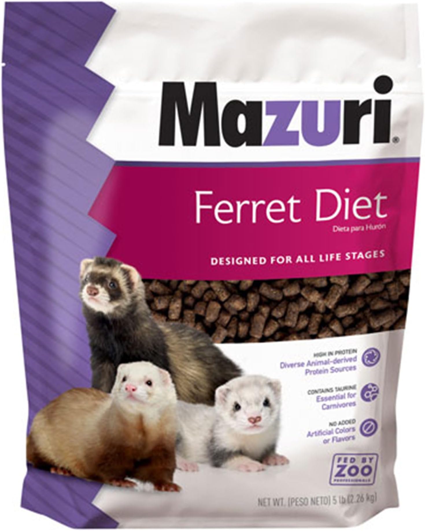 Nutritionally Complete Food for Ferrets| 5 Pound (5 lb.) Bag