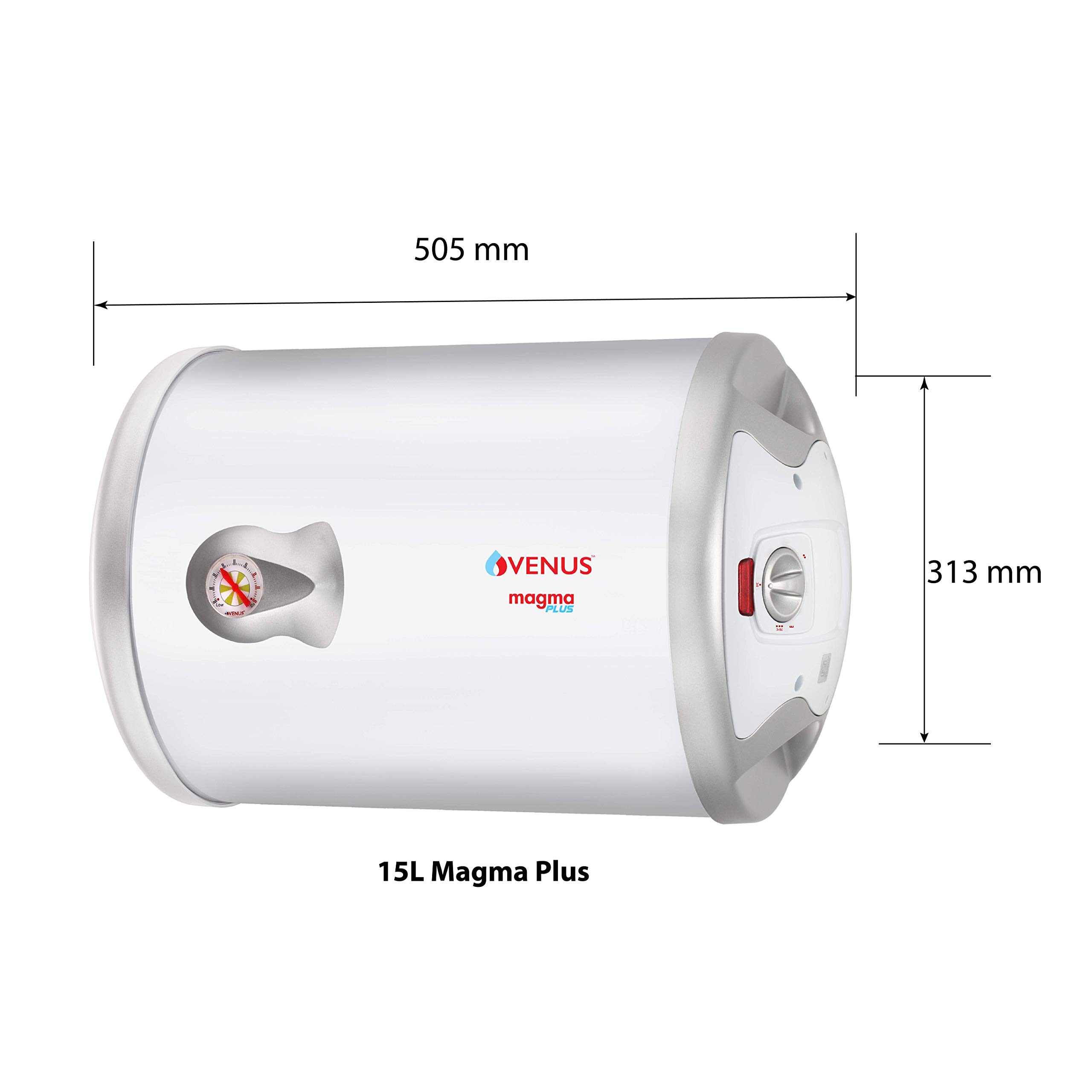 Buy Venus Magma Plus 15GH 15-Litre Horizontal Storage Water Heater  (White,bee Star Rating - 3 Stars) Online at Low Prices in India - Amazon.in
