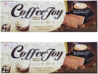Mayora Coffee Joy Biscuits 90g Pack of 2 - Crisp Coffee-Flavored Cookies for Special Occasions