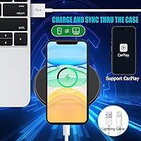 Vista 6 de Funda de batería para iPhone 11, batería recargable portátil extendida de 10000 mAh, compatible con iPhone 11 (6.1 pulgadas), funda de carga