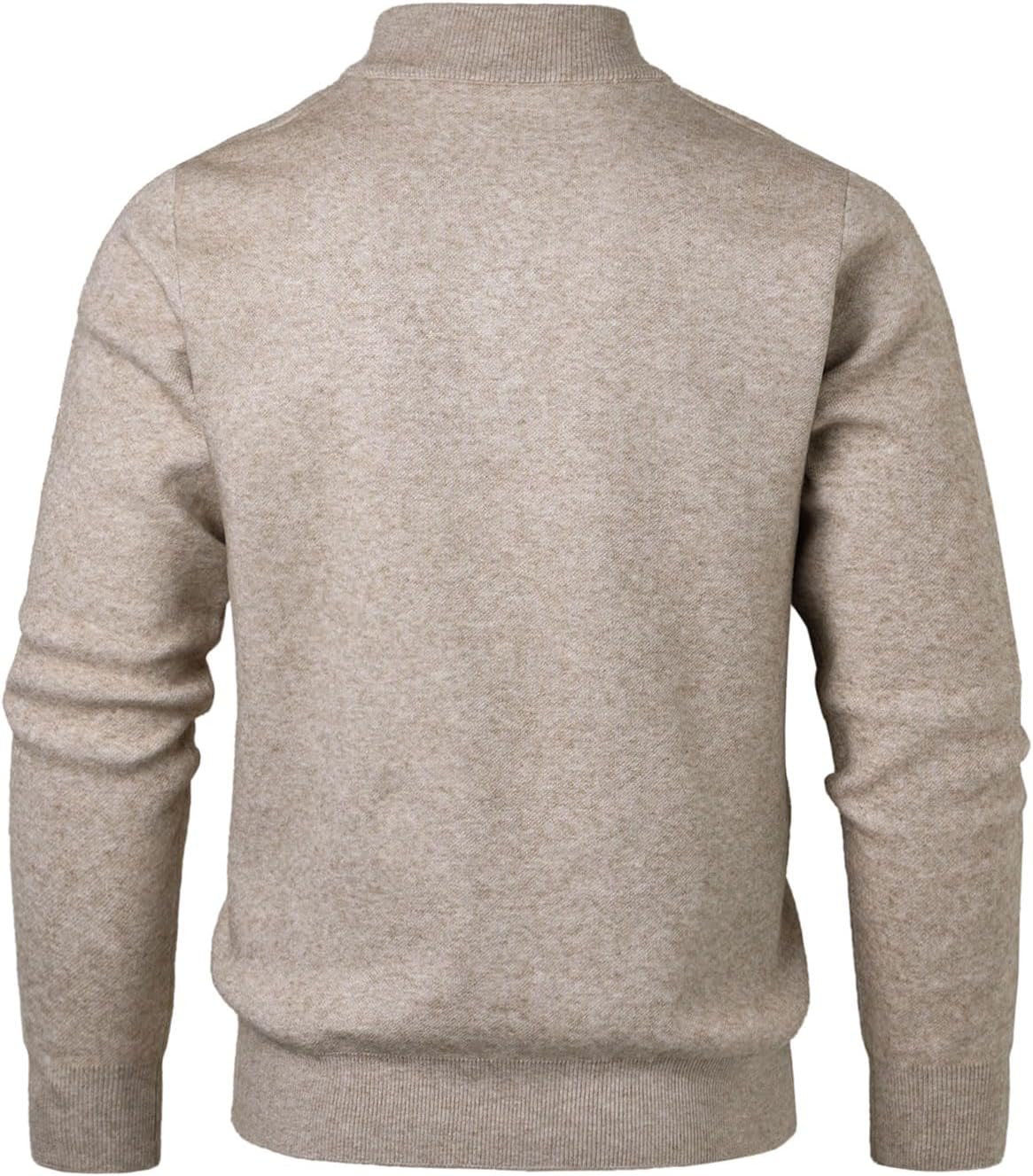 Men's Henley Pullover Sweaters Quarter Button Jumper Casual Knit Long Sleeve Sweater Knitwear