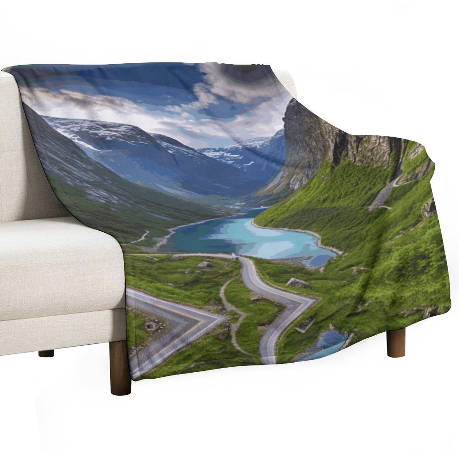 Couverture en polaire lit et canapé plaid chaud grand format 152 x 203 cm