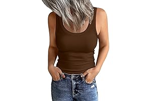 Women's Scoop Neck Ribbed Tank Tops: Elevate Your Style with Comfort and Versatility