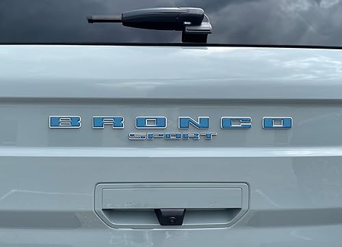 Vista 21 de Superposiciones de letras para portón elevador trasero, compatibles con Bronco Sport 2021-2026 Negro mate