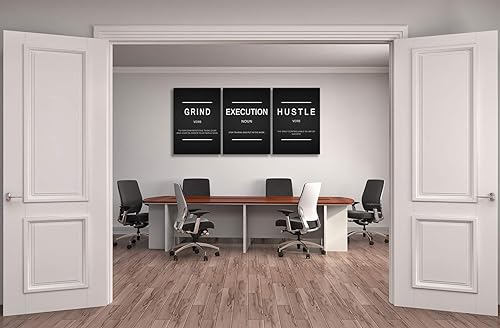 Miniatura 4 de Urttiiyy - 3 pósteres de arte inspirador, impresión en lienzo con citas de motivacionales, ideales para la decoración de paredes de oficina y hogar,