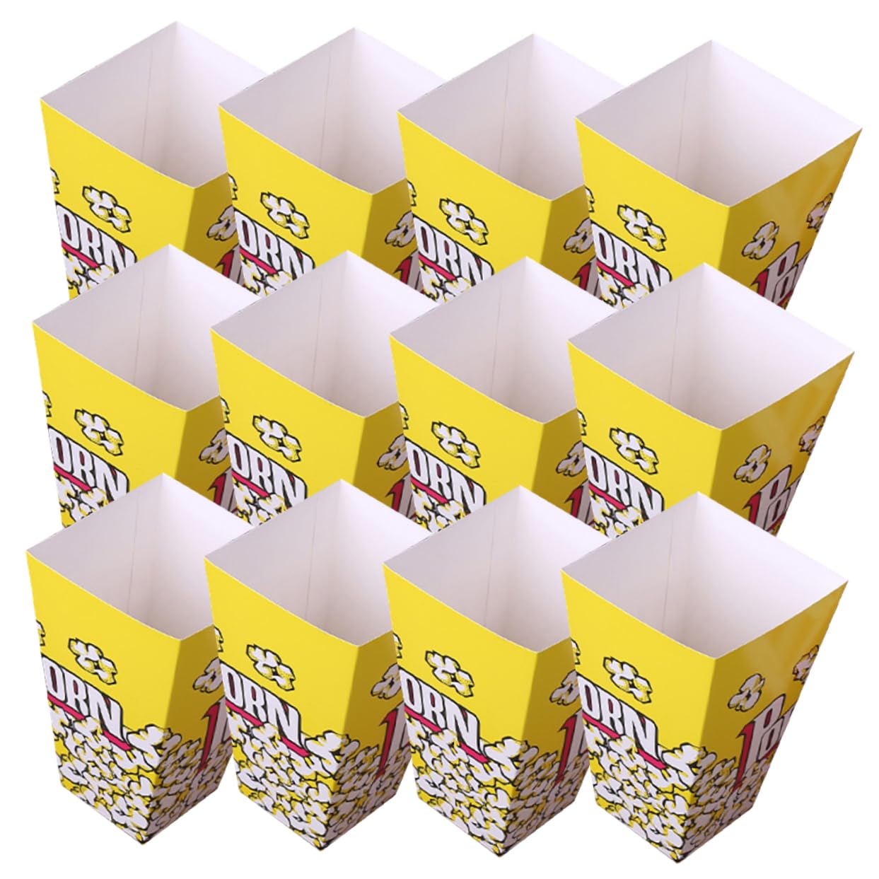 COLLBATH Popcorn Boxes Party Snack Containers Disposables Popcorn Bowl for Theater
