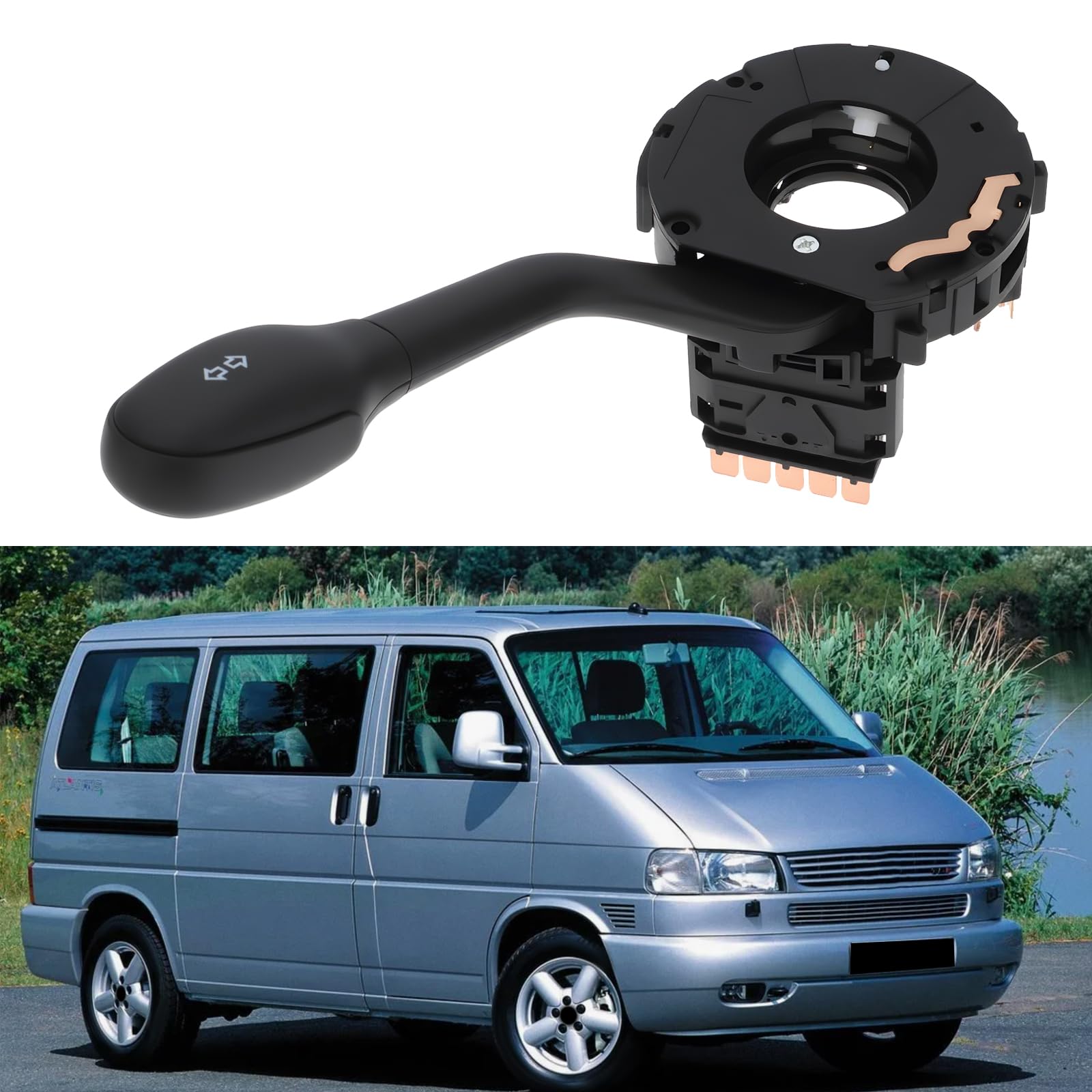 ECSiNG Interruttore indicatore di direzione per auto, 7D0953513B, compatibile con VW Transporter IV Bus 1990-2003