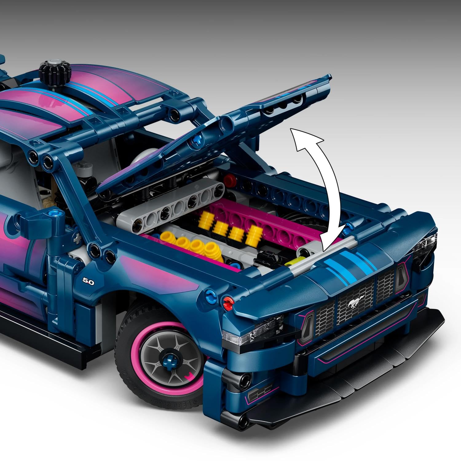 LEGO Technic Warsztat tuningowy: samochód Ford Mustang GT 42236 | Model samochodu, klocki konstrukcyjne Technic, prezent dla fana motoryzacji, zabawka dla 10-latka, 973 elementy