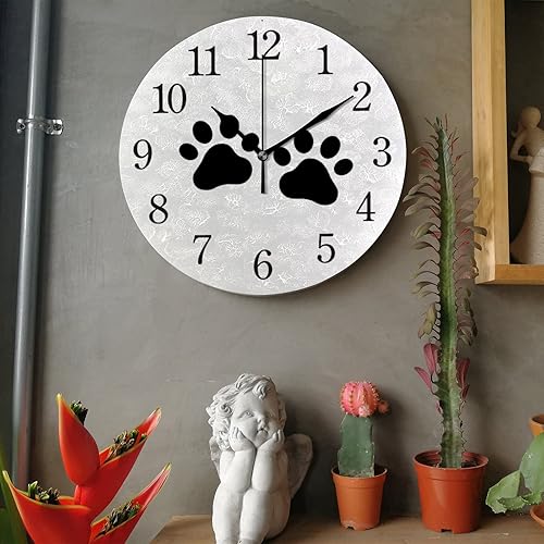 Miniatura 3 de Reloj de pared silencioso sin tictac de 9.8 pulgadas, funciona con pilas, redondo, moderno, estilo simple, decoración para el hogar, oficina,
