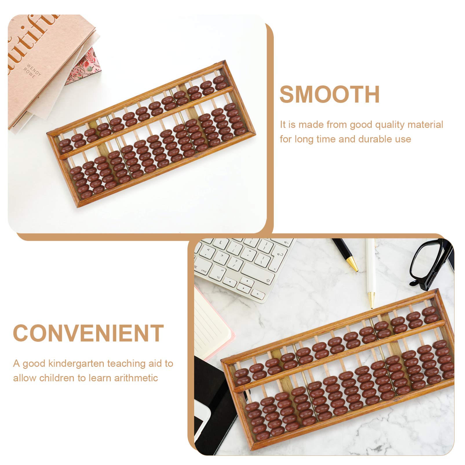 TOYANDONA 1stk Abakus Chinesische Vintage Abacus Student Abacus Rekenrek Abacus Holzrechenbrett Soroban Professionelle Abacus Chinesischer Soroban Perlen Arithmetik Kind Hölzern Zähler