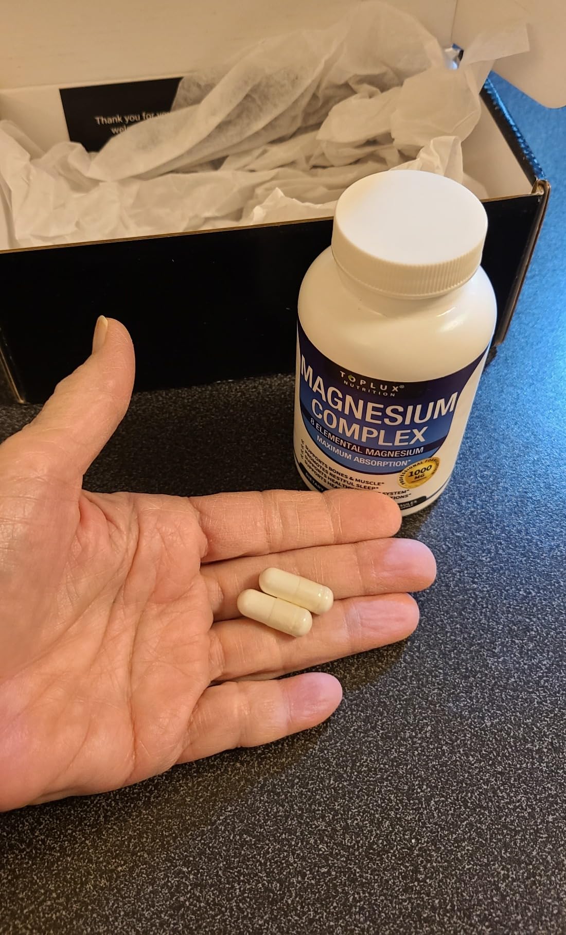 Customer using Magnesium Complex in morning routine