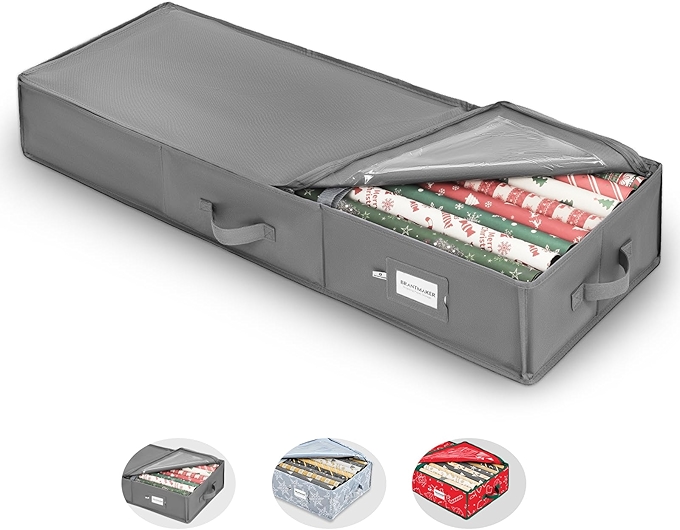 BRANTMAKER Gift Wrap Storage Organizer