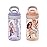 Zak Designs Disney Princess Atlantic Kids Water Bottle For School or Travel, 16oz Durable Plastic Water Bottle With Straw, Handle, Leak-Proof Spout Cover, 2-Pack (Ariel, Cinderella, Moana, Rapunzel)