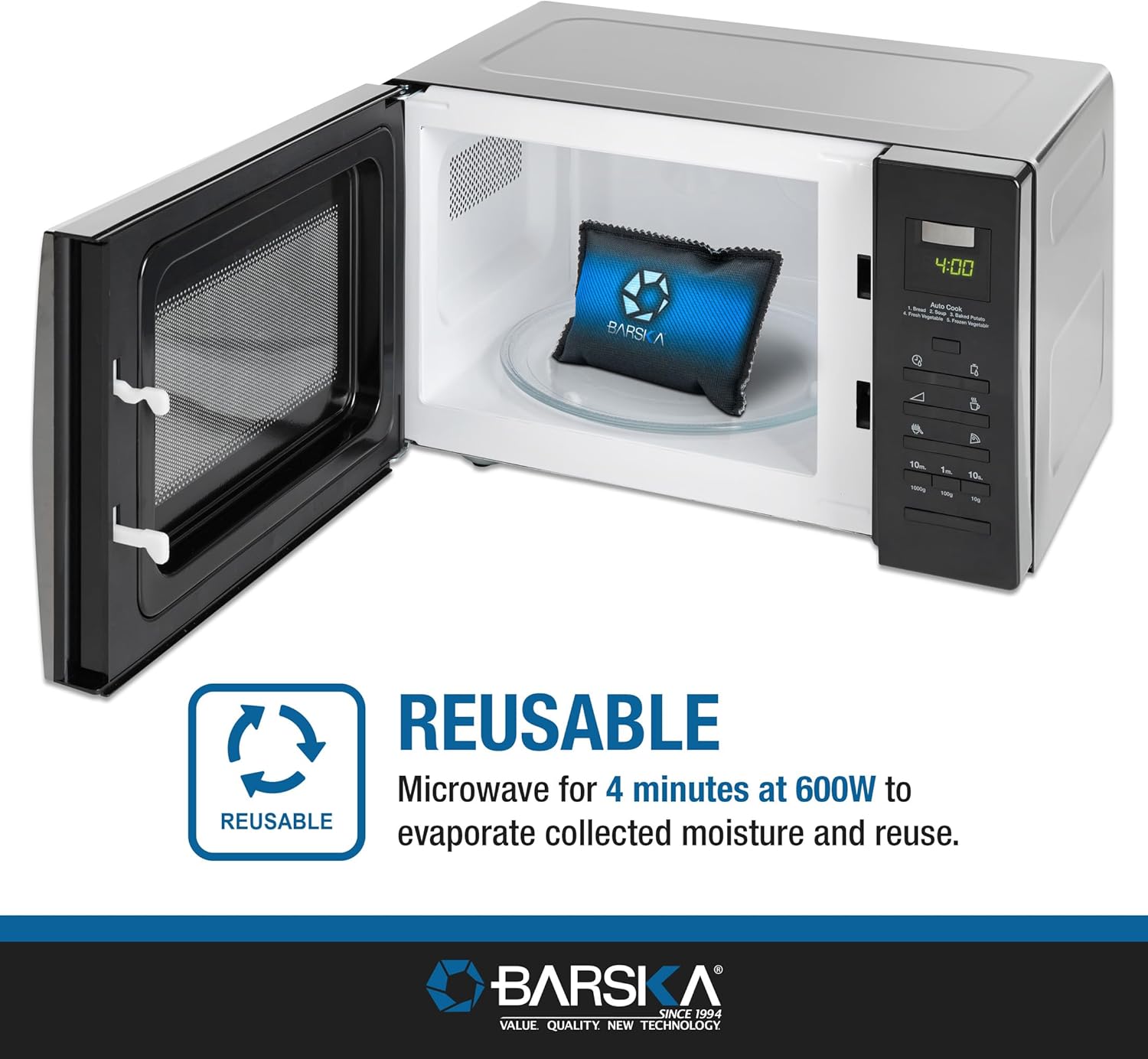 Barska AF12826 Moisture Absorber Dehumidifier for Home Closets, Safes, and Cars