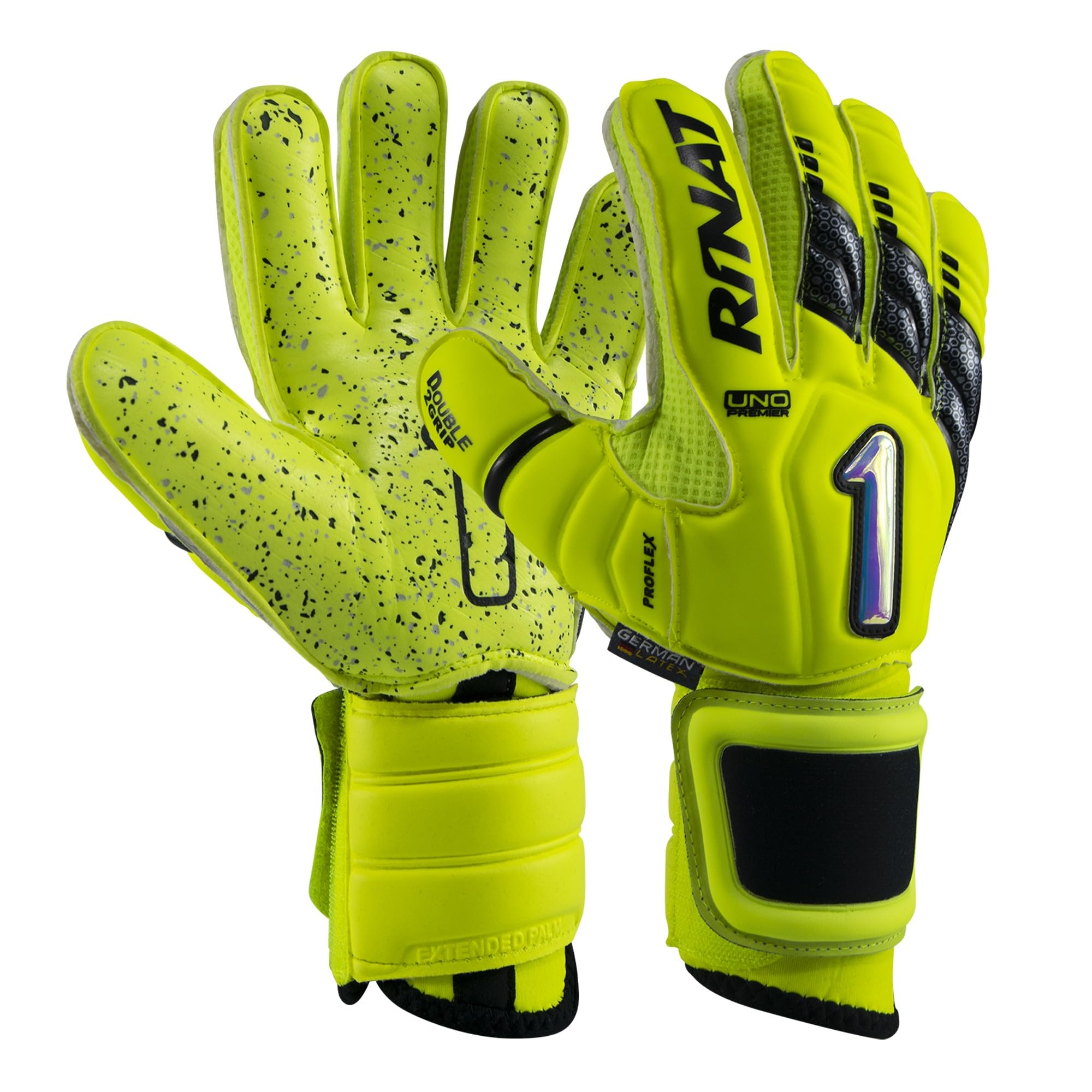 Rinat Torwarthandschuhe UNO Premier Lux Pro, Neongelb, 10, 1UNPLXPA50-187-222 Fashion