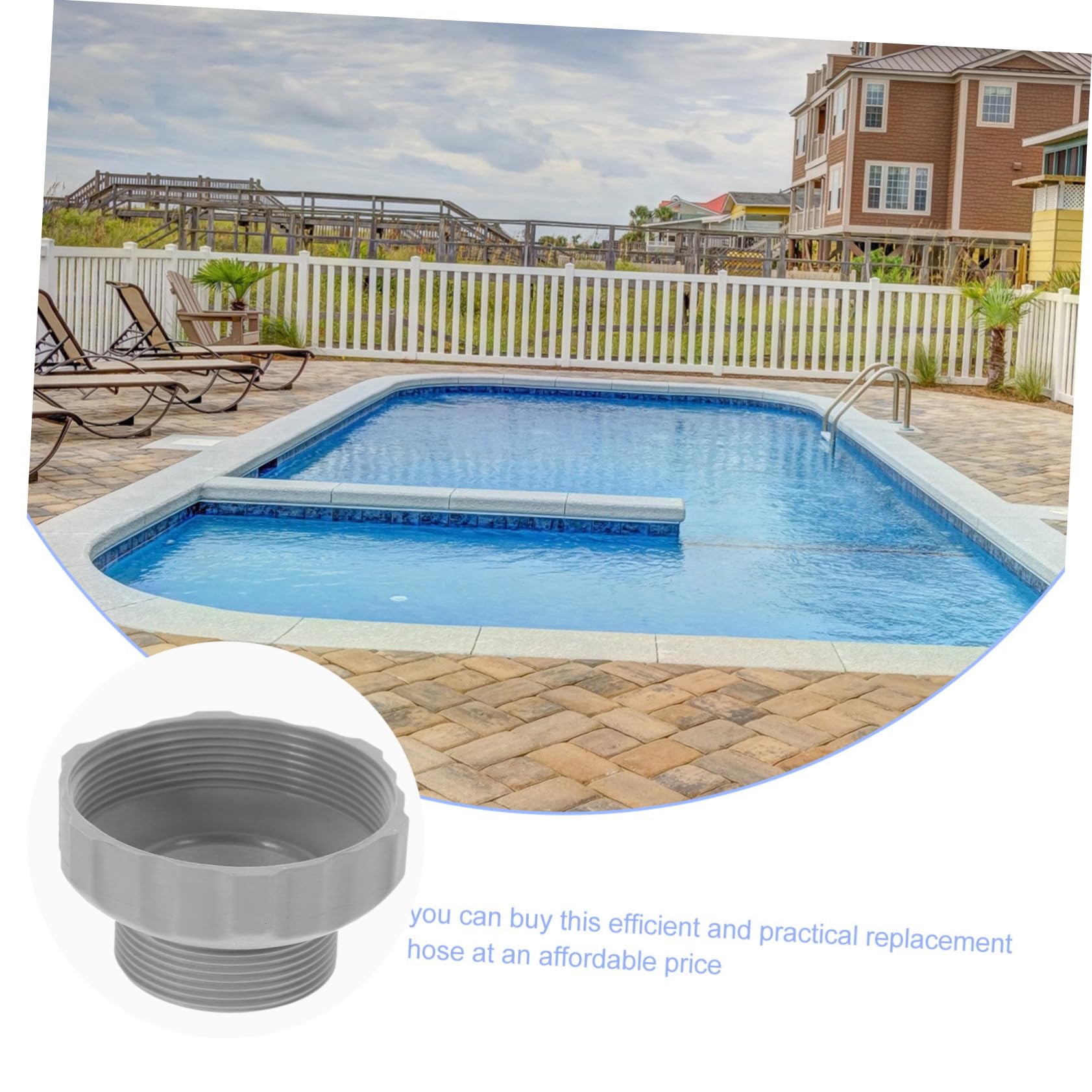 SUPVOX Adaptateur de Tuyau pour Skimmer de Piscine Compatible Plastique Installation Facile Accessoire Remplacement Écumoire Piscine pour Filtration