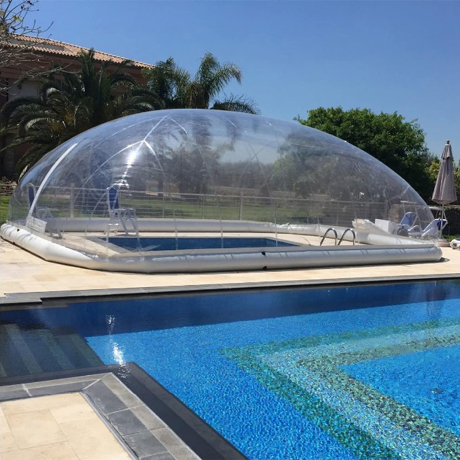 ABDIJ Inflatable Pool Cover/Air Clear Bubble Inflatable