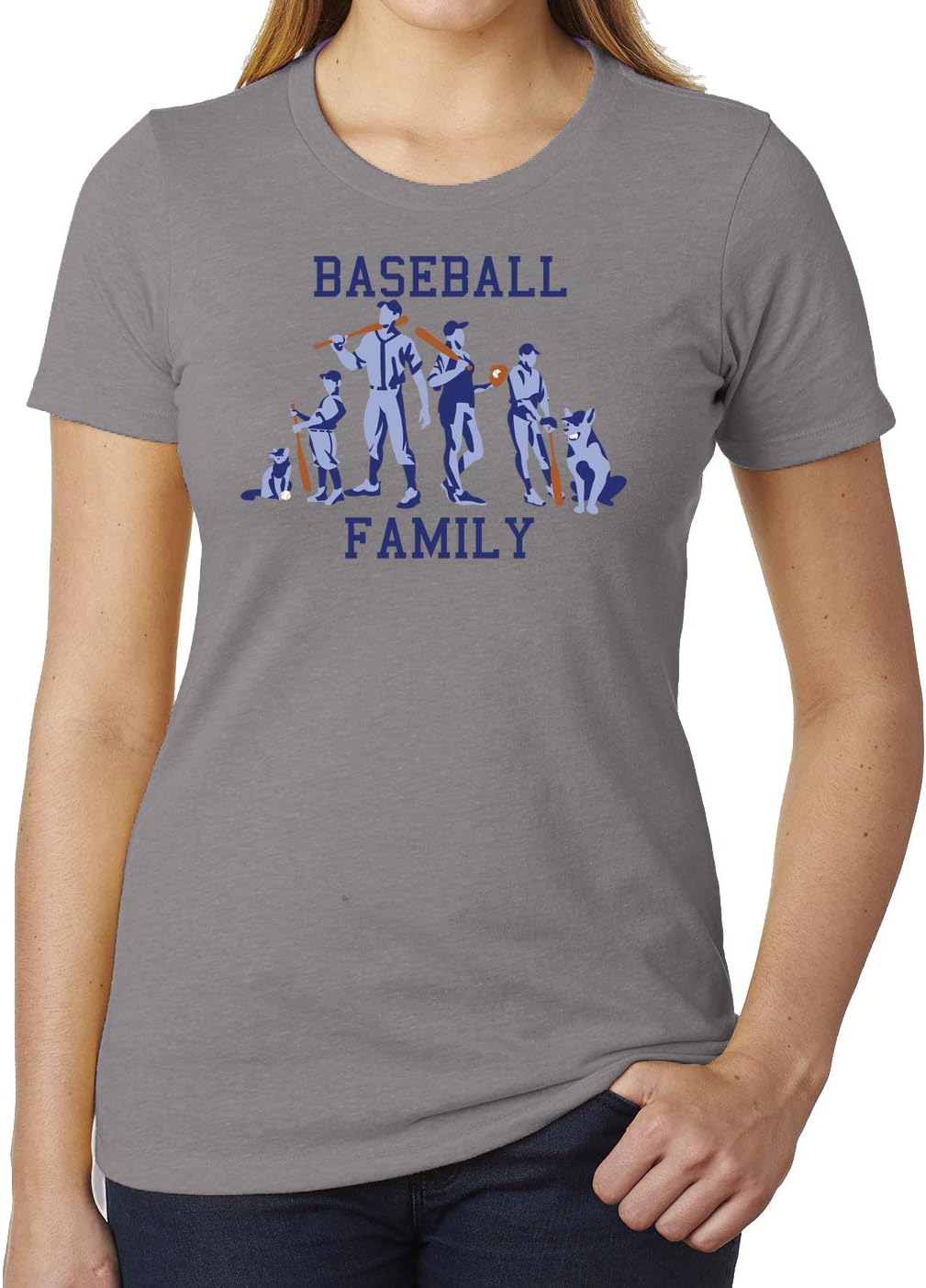 Baseball Family T-Shirt, Ladies Graphic T-Shirt, Cute Baseball Tees