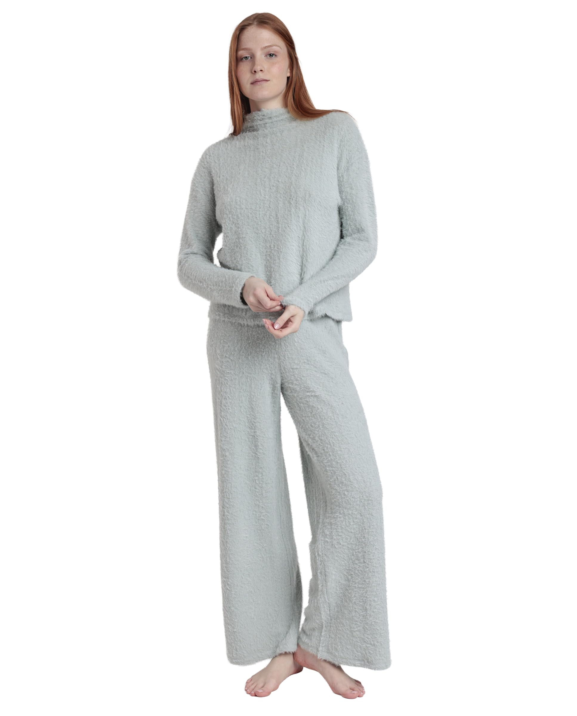 ADMAS Home Pijama Manga Larga Furry para Mujer