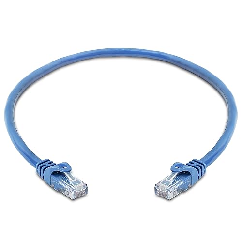 Vista 66 de Cmple - Cable de red LAN CAT 6 500MHz UTP ETHERNET - 100 FT Azul