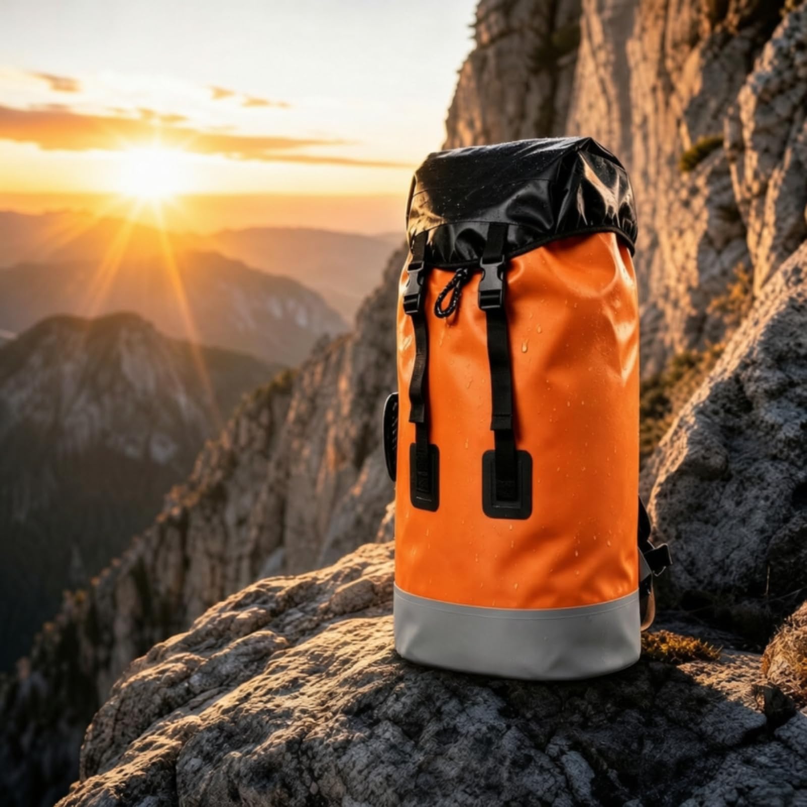 Zaino per Corda Spazioso Zaino da Alpinismo con Tasche Interne Borsa oggetti con Coulisse per Arrampicatori, Soccorritori