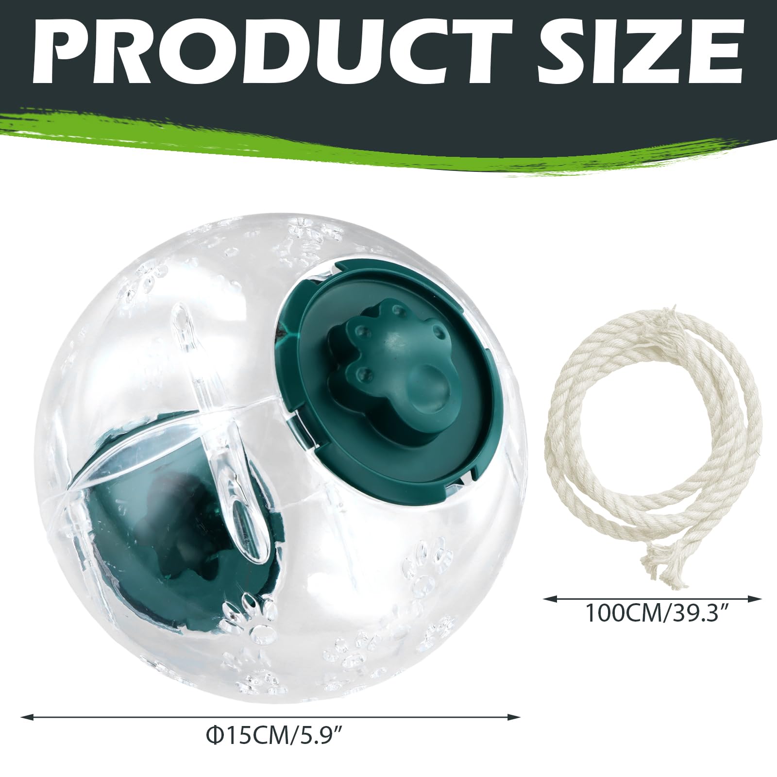15 cm Palla per Criceto Palla da Corsa per Criceto Palle per Esercizio per Criceti Trasparente Jogging Ball in Plastica per Piccoli Animali Ruota di Corsa per Roditori, Nano Gerbilli (Verde)