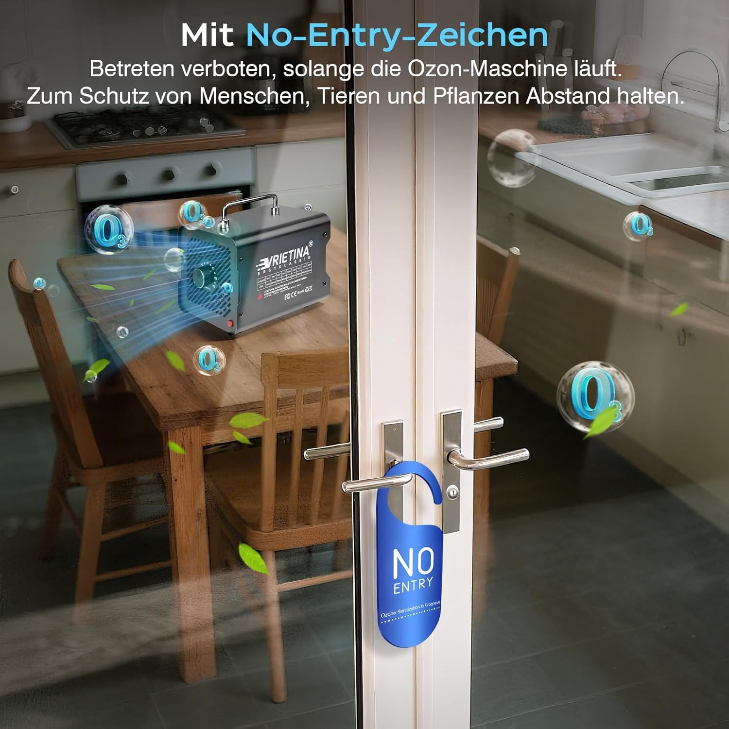 O3 Ozongenerator 100000mg/h, 120Min Timer, f. Auto Wohnung Haustier Küchen | bis 300㎡, 35dB, Industrieller Ozongerät Ozonisator Ozon Luftreiniger Geruchskiller Geruchsneutralisierer
