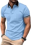 ZITY Polo Homme Polo manches courtes Polo Respirant Chemise pour Homme Été Casual Sports Chemise Regular Fit Golf Outdoor Tshirts