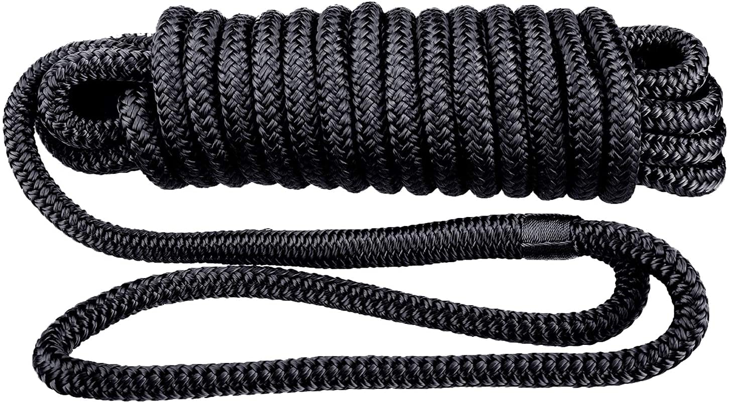 Cuerda De Amarre Marino De Nailon Trenzado Doble, Amarre De Barco, Línea De Acoplamiento, 12 Pulgadas, 2/4 Paquet, 3/8, 1/2 - AliExprs 18