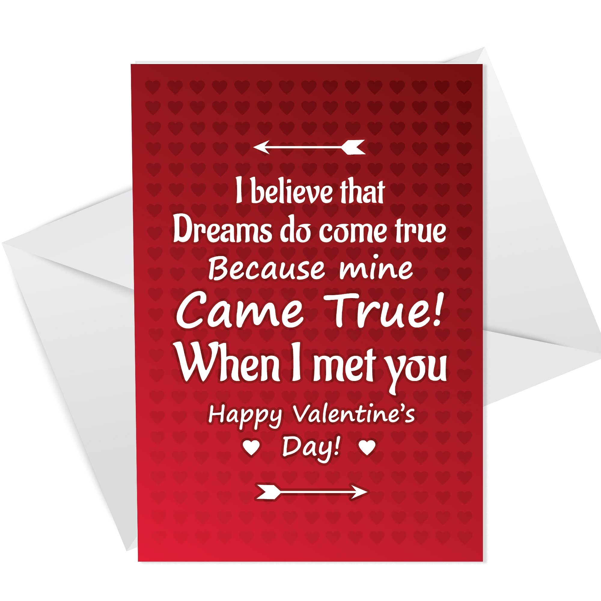 Valentines Card For Boyfriend Girlfriend DREAMS CAME TRUE Husband Wife Card