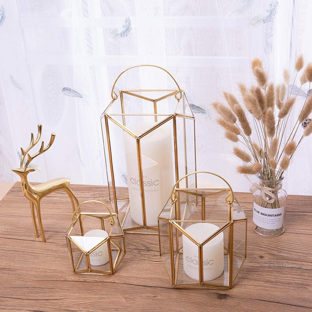 Retro Candlestick Copper Candlestick Holder Ornaments Nordic Candlestick Style Lamp Garden Wedding Decoration Storage Box Aromatherapy Candlestick (Size: 11.5 x 10cm) (11.5 x 10cm) image 2