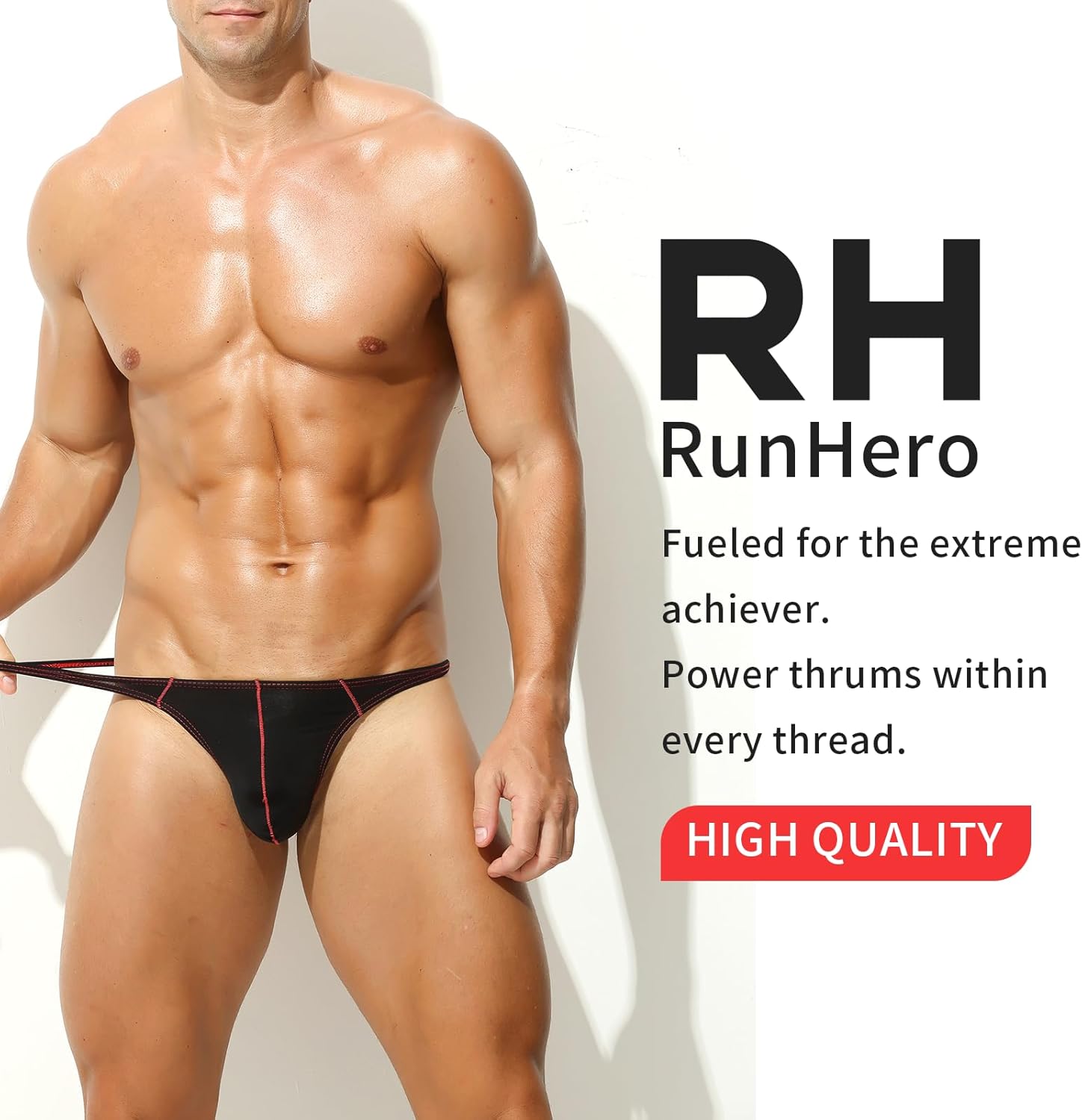 Men's Thong Underwear - Low Rise G-String with Breathable & No Squeeze Design for Exercise & Daily Wear - Image 3