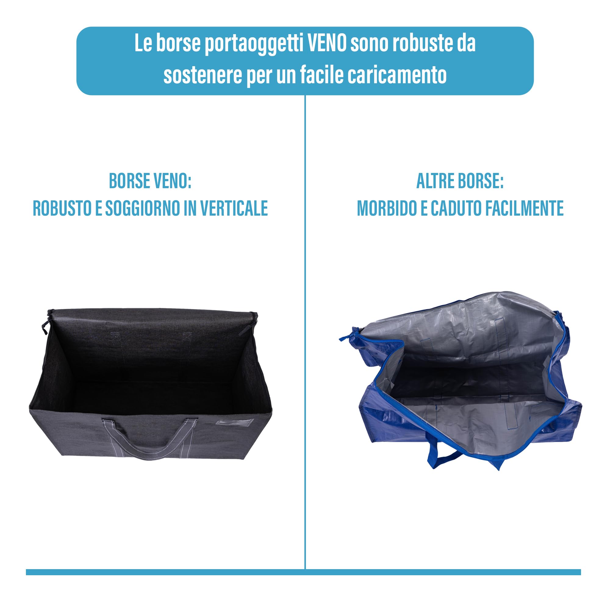Confezione Da 2 Borse Portaoggetti Da 36L: Organizer Pieghevoli In Tessuto Oxford Per Vestiti, Coperte E Piumoni - Ideali Per Traslochi E Armadio