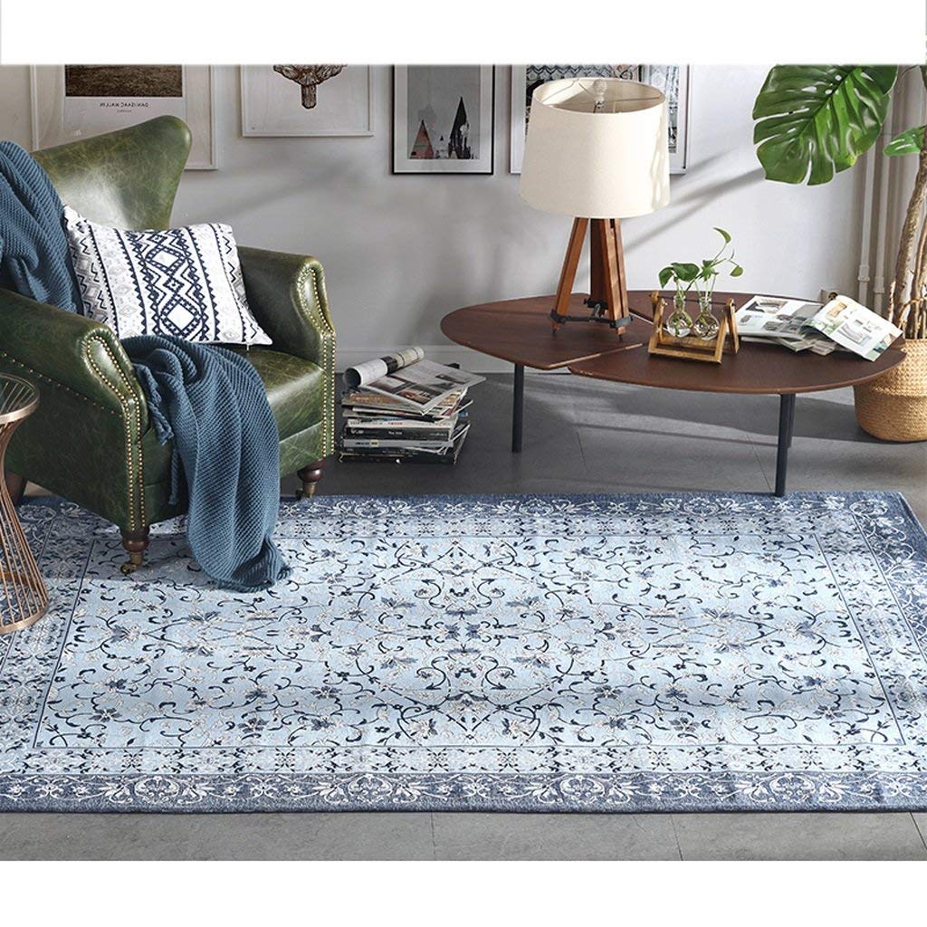 Tapis de salon rectangulaire moderne antidérapant ultra soft pour intérieur