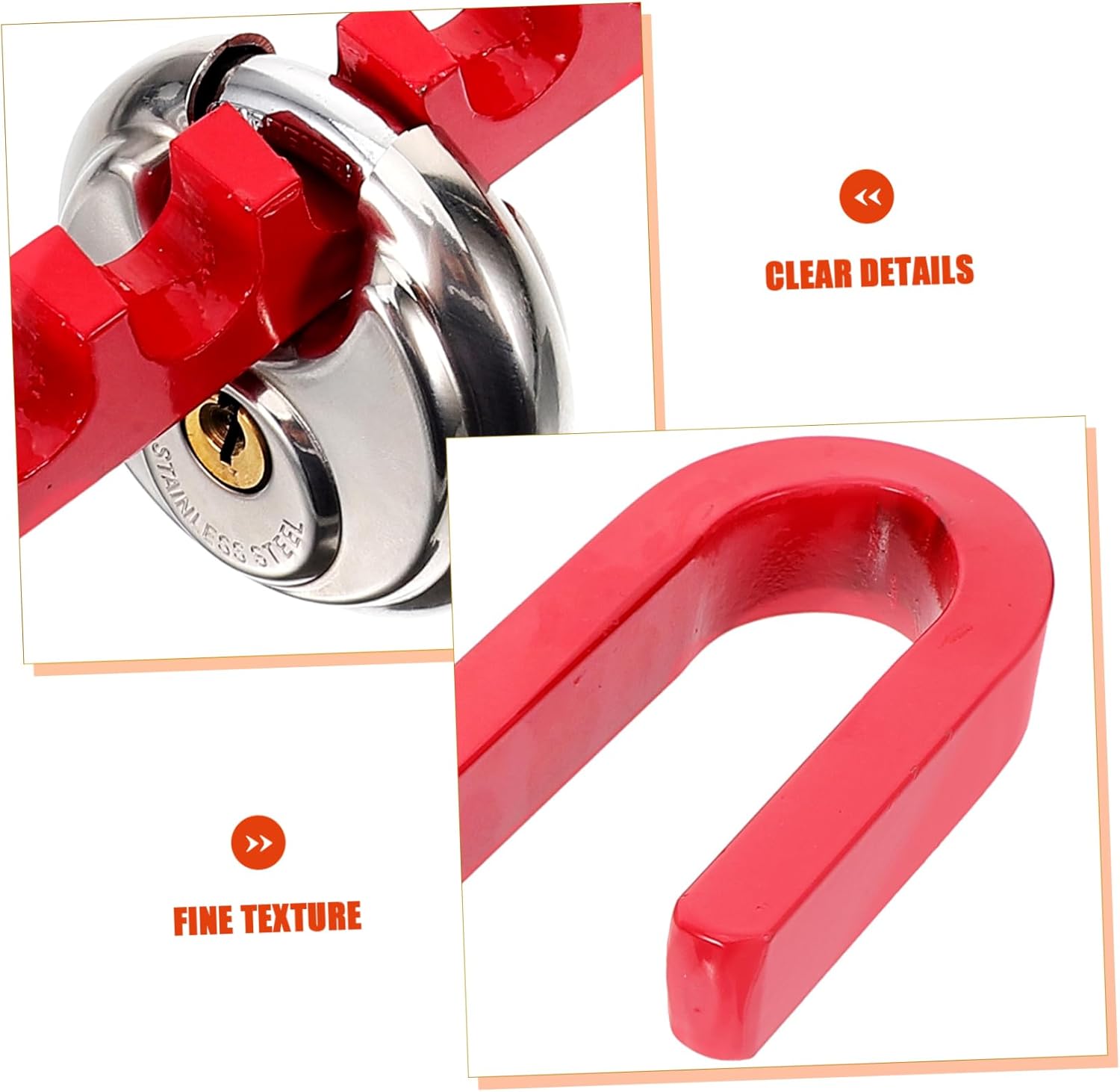 1set Trailer Wheel Lock Clamp with Keys Wheel Security for Trucks and Suvs Effortless Installation Protects Against Movement