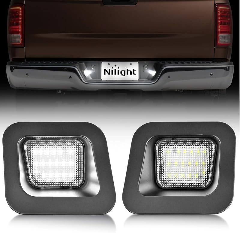 Luzes LED da placa Nilight para Dodge Ram 1500, 2500 e 3500 2003–2018 – Par