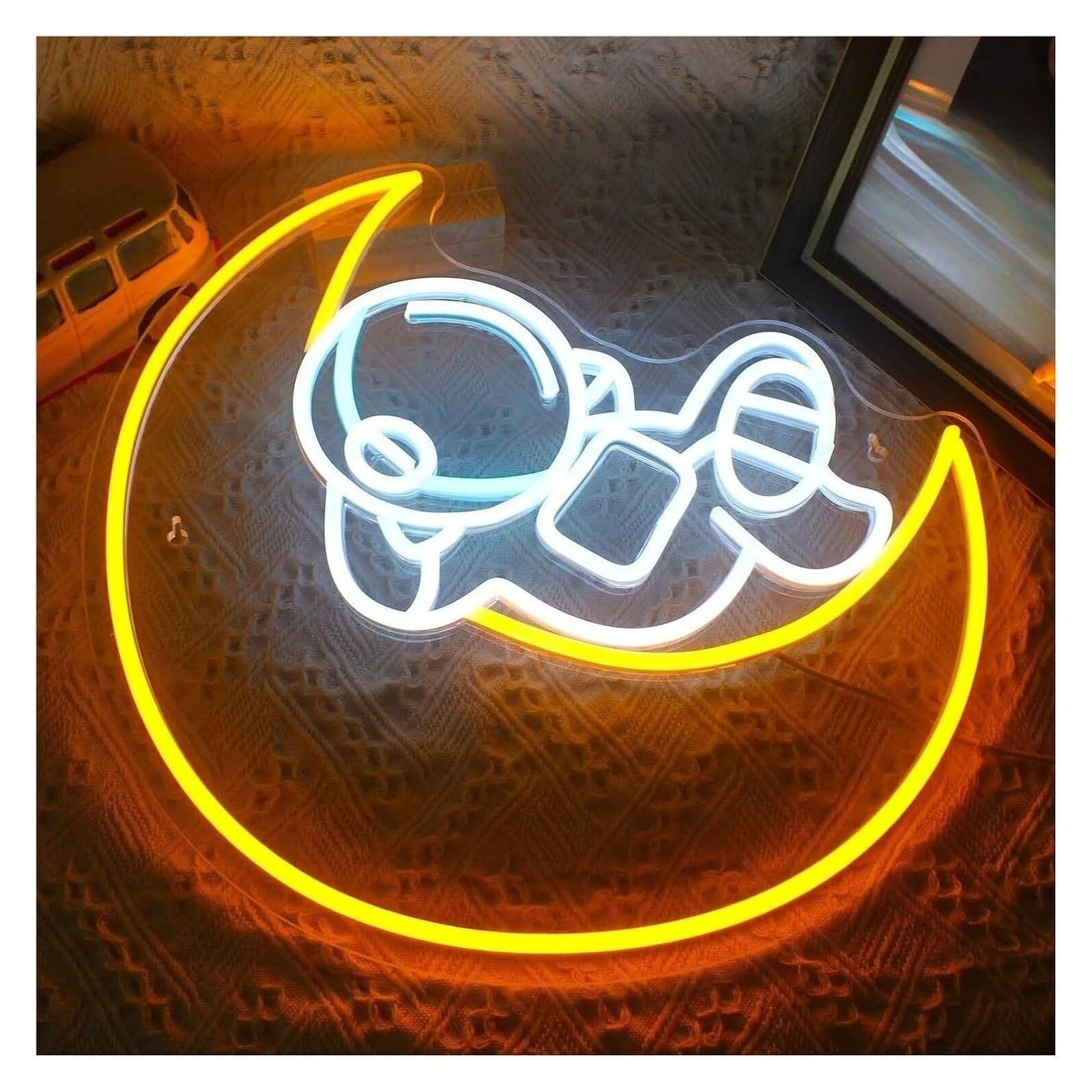 Generico Per Luna Astronauta per insegne al neon per alimentata per luci Adatto per feste in club e bistrot