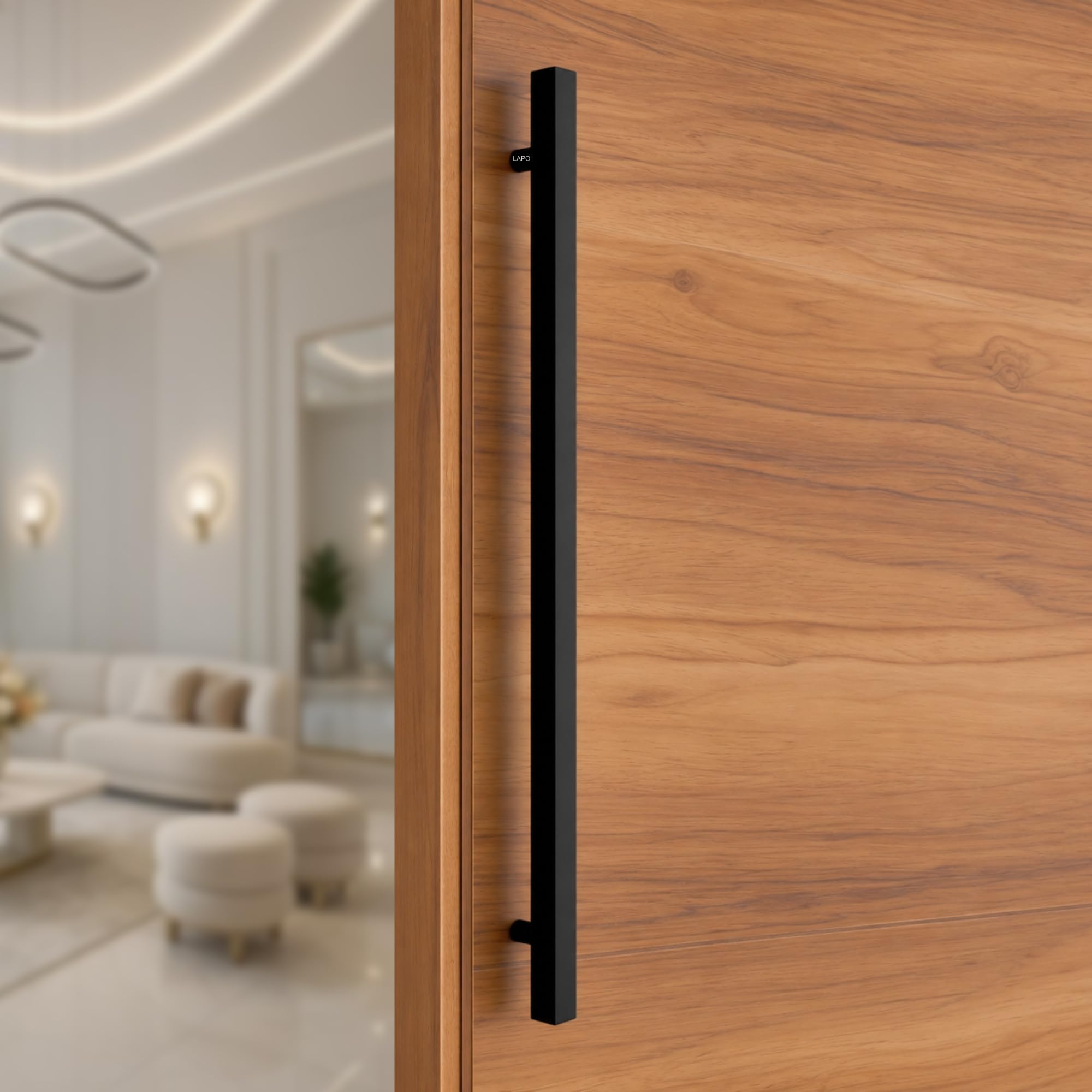 LAPO Superior 36 Inch Door Pull Handle for Home, Office & Hotel Entrance | Stainless Steel Rosegold Bar with 76cm Hole Gap | Fits 30–100mm Wooden & Glass Door| Screws Included | 3Yrs Warranty| 1Piece — Amazon image 14