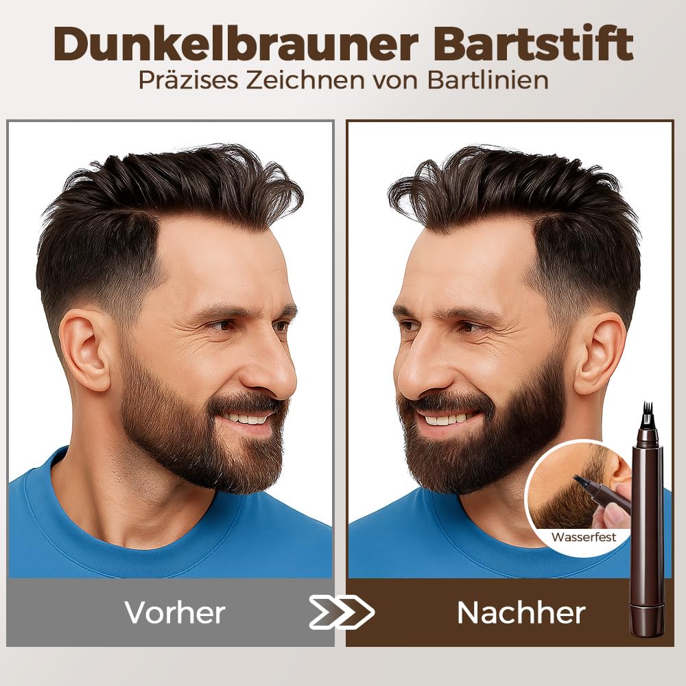 Bartpflege Set für Männer, Bledras 13 in 1 Bartpflege Geschenkset mit Bartshampoo, Bartöl, Bart Balsam, Bart Kamm, Bartbürste, Bartschere, Bartschablonen, Bart Set Geschenk für Männer