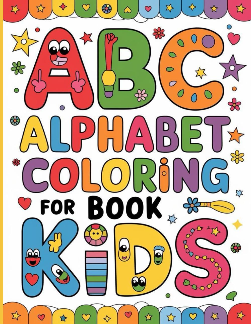 Alphabet A To Z Coloring Book: Color the Drawing and Trace the word