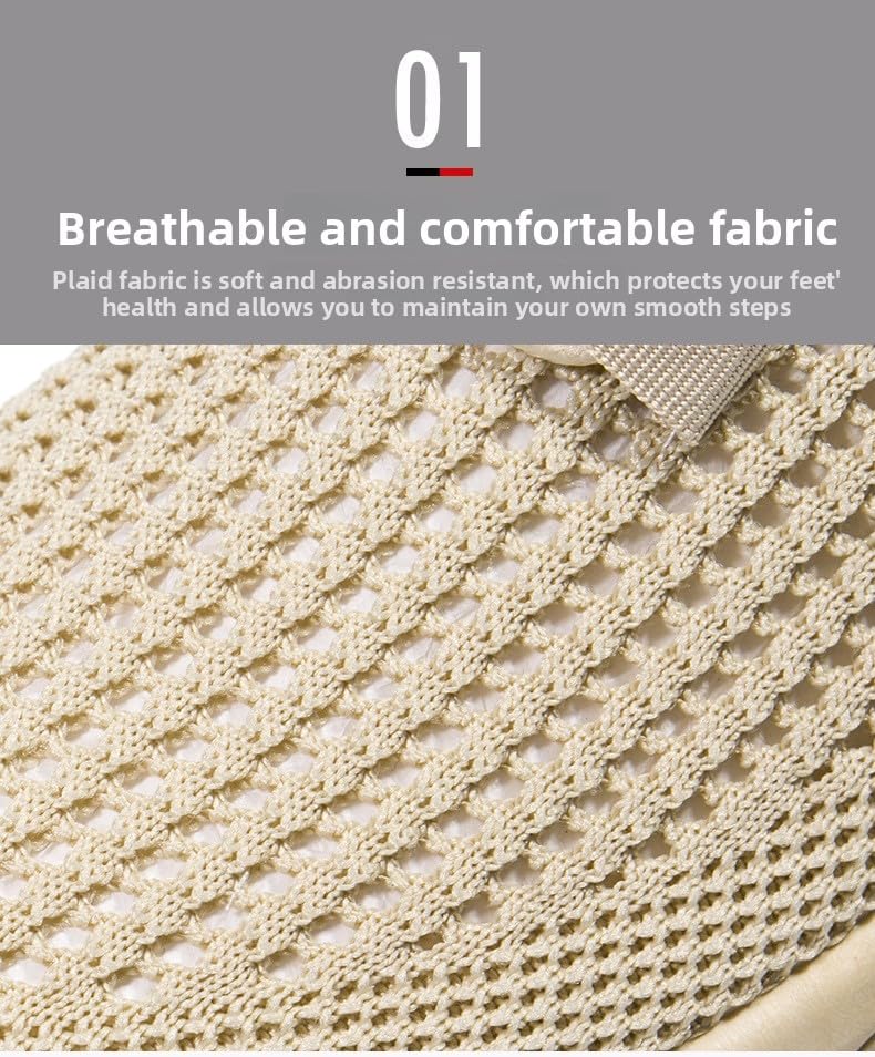 Men's Perforated Breathable Casual Sneakers - Lightweight Lace-Up Walking Shoes with Soft EVA Insole for Summer & Spring4