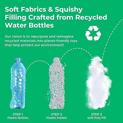 Miniatura 7 de The Petting Zoo Peluche de águila calva, regalos para niños, animales de vida silvestre Earth Keeperz, juguete de peluche de águila calva marrón de