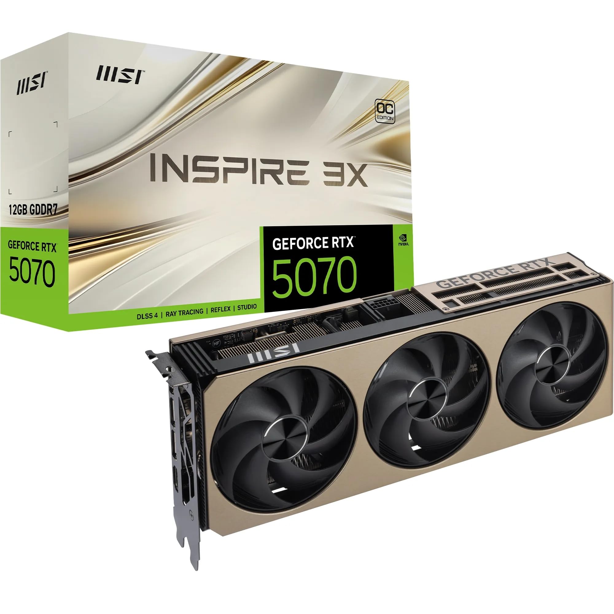 通電僅少・禁煙】MSI RTX 5070 INSPIRE 3X OC Amazon.com: MSI GeForce 