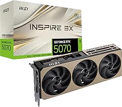 GeForce RTX 5070 12G Inspire 3X OC Graphics Card - RTX 5070 GPU, 12GB GDDR7 (28Gbps/192-bit), PCIe 5.0 - Triple Fan Thermal Design (3 x STORMFORCE Fan) - HDMI 2.1b, DisplayPort 2.1b