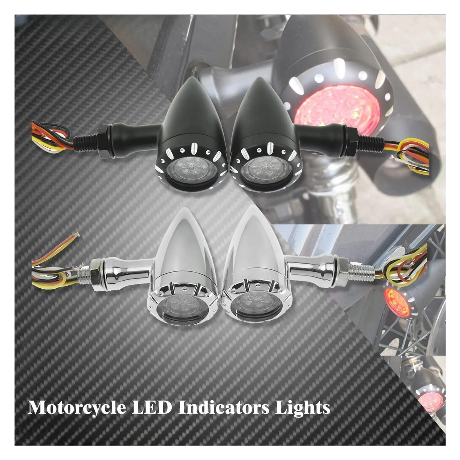intermitentes led Para Motocicleta, 12V, LED, Señal De Giro