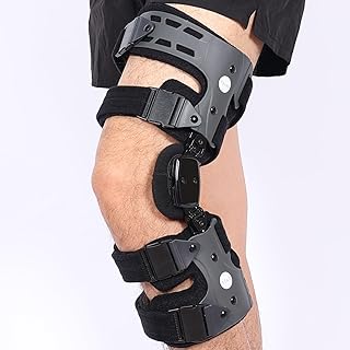 Osteoarthritis Unloader Knee Brace, OA Knee Brace for Arthritis Pain and Support, Low Profile Knee Support for Medial and Lateral Degeneration Knee Pain (Gray/Right)