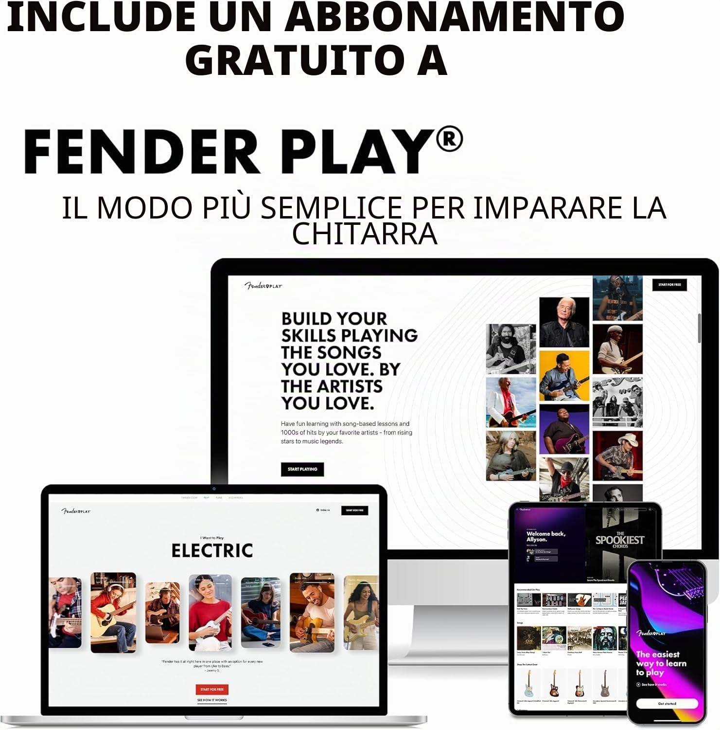 Fender Classic Design CN-25 in nylon a corde, tastiera in noce a scala corta, chitarra acustica classica 3/4, naturale. Ideale per principianti
