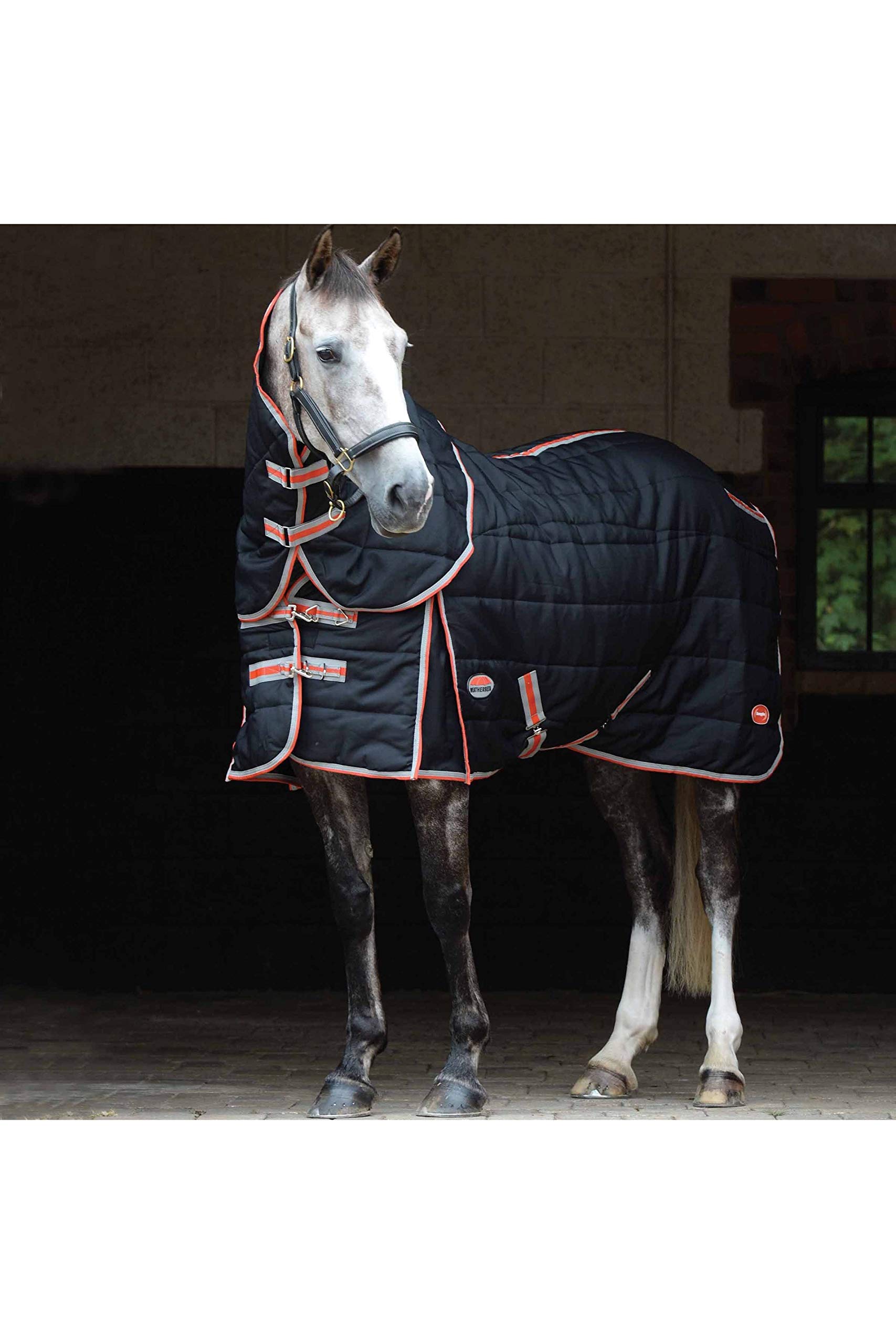 WeatherBeeta ComFiTec with Therapy-Tec Channel Quilt Detach-A-Neck Medium, Black/Silver/Red, 7'3 โ image 1