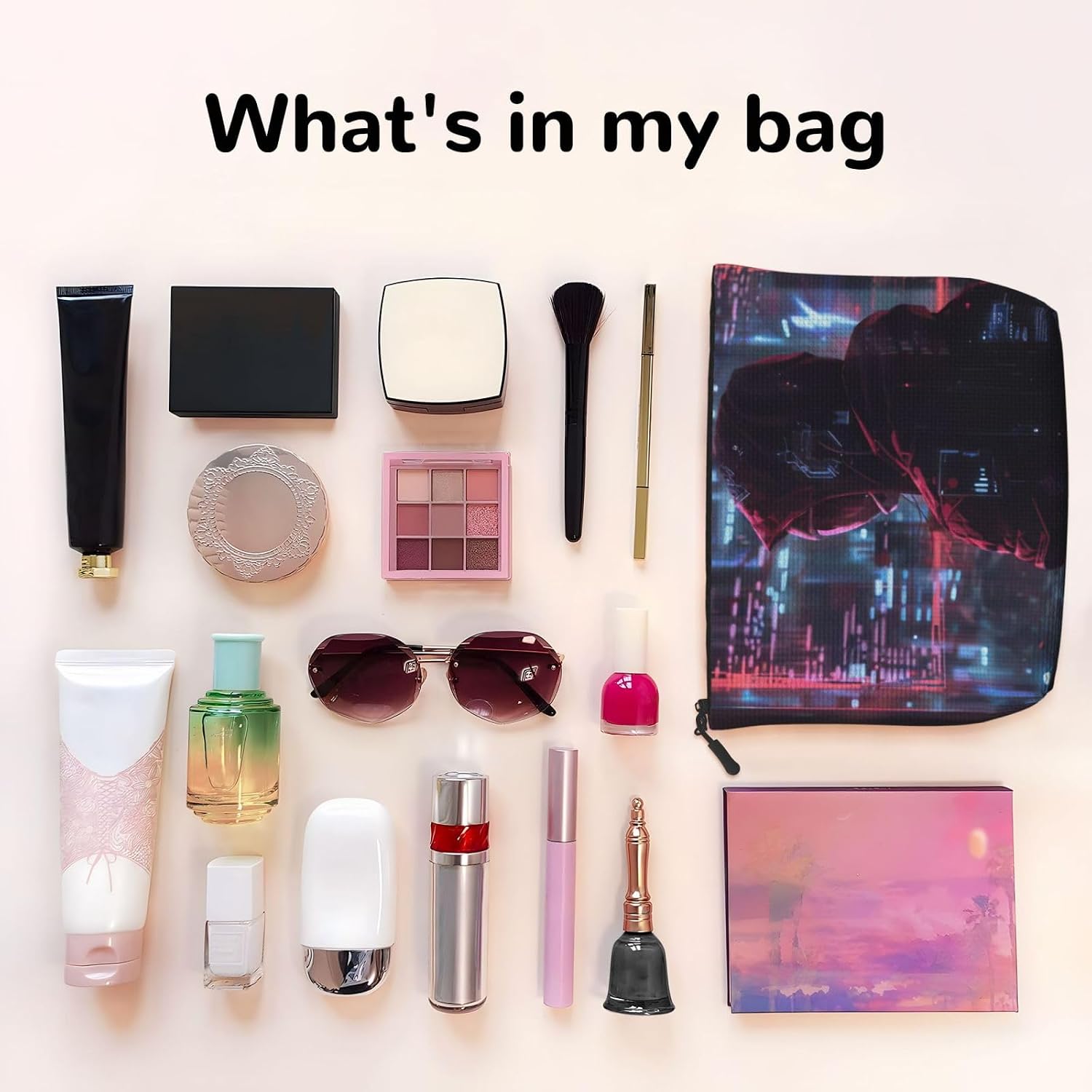 Fake Hemp Hacker Era Print Makeup Bag image 3